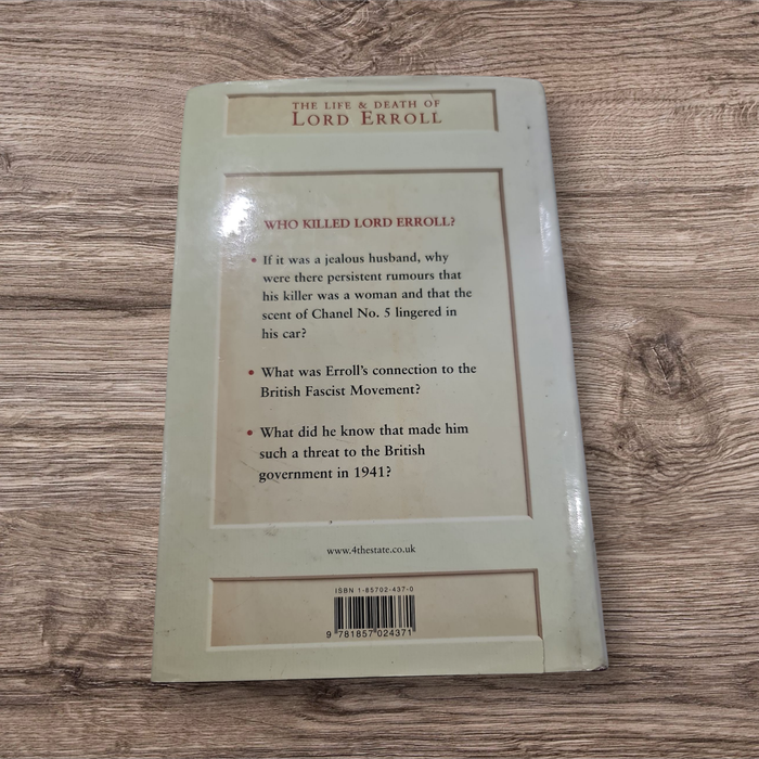 THE LIFE AND DEATH OF LORD ERROLL  BY ERROLL TRZEBINSKI