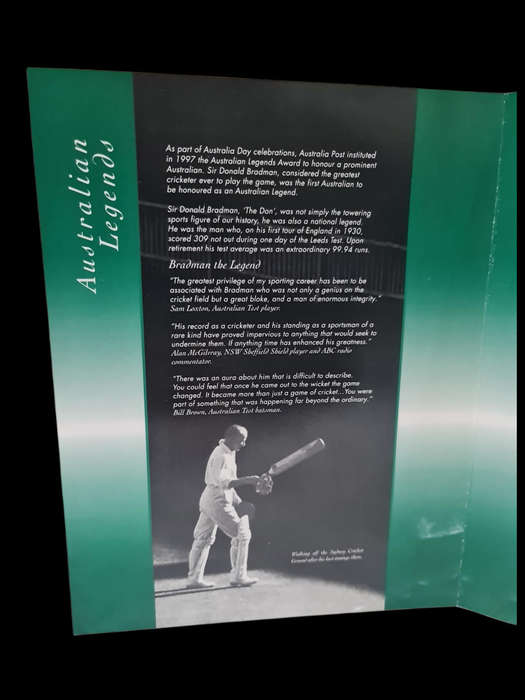 AUSTRALIAN LEGEND VALE 'THE DON' 1908 -2001 CRICKET