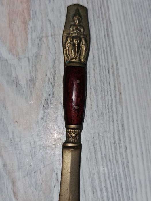 VINTAGE THAILAND NICKEL BRONZE LETTER OPENER