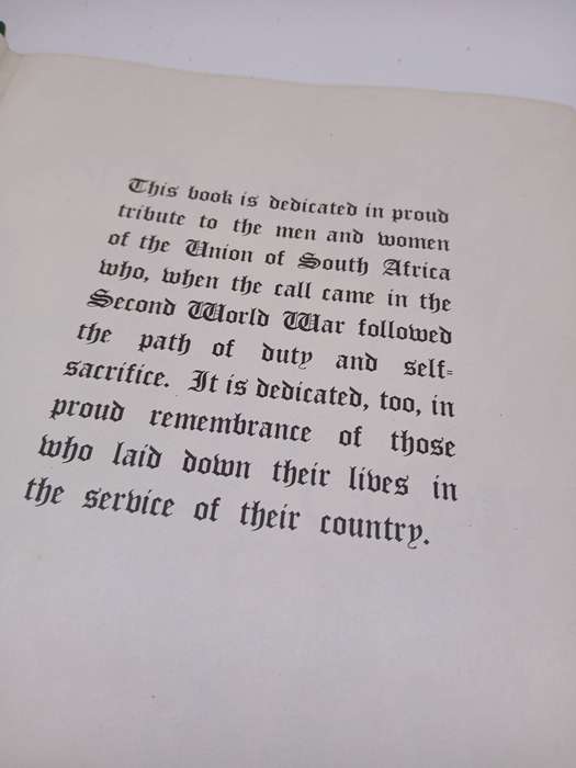 Springbok Record 1946 WW2