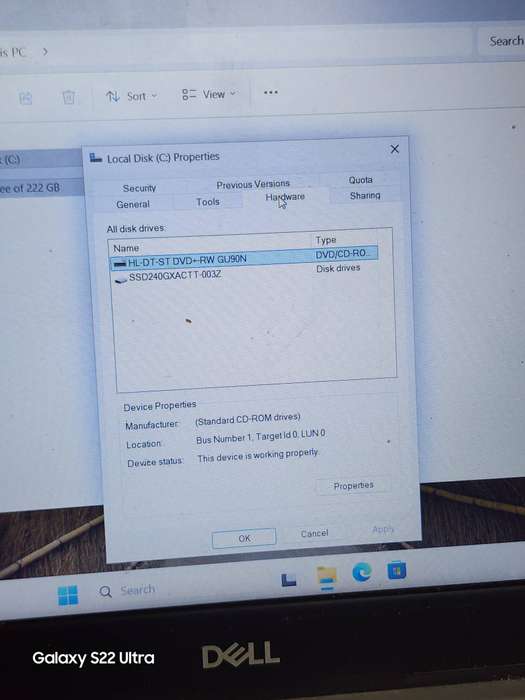DELL INSPIRON 5570 17°CORE I7 8TH GEN 256SSD 8GIG RAM MICROSOFT WINDOWS 11PRO  24H3