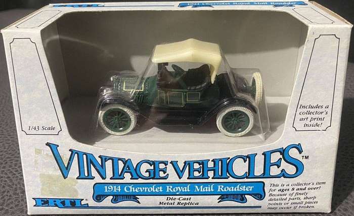 Chevrolet 1914 Ertl-2543 Green Boxed 1-43