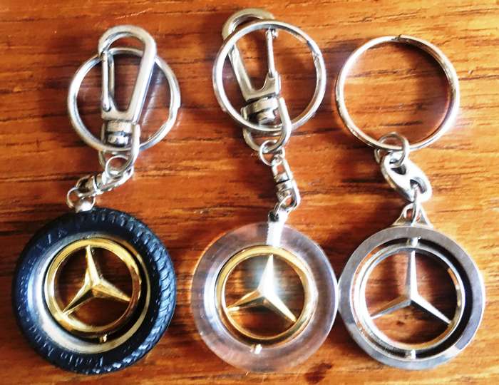 Mercedes Benz Keyrings Metal Alloy x3