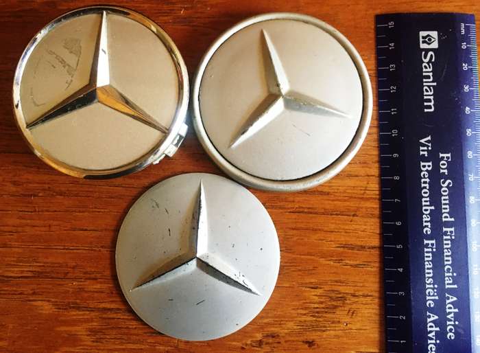 Mercedes Benz Wheel Cap Centre Badge Plastic x3