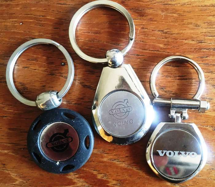 Volvo Keyrings Alloy x3