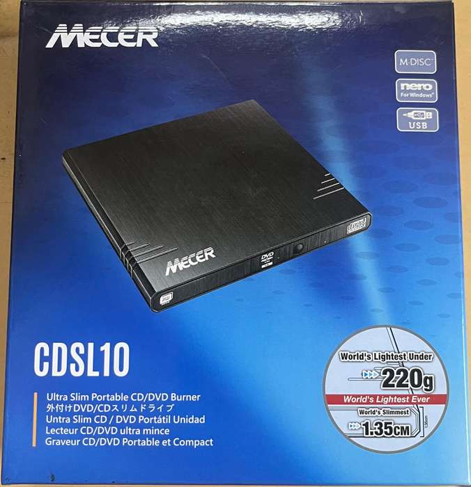 Mecer External Slim DVD drive CDSL10