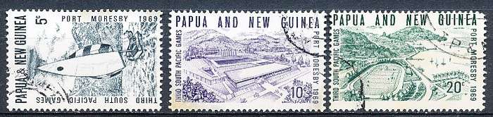 PAPUA NEW GUINEA 1969  -   South Pacific Games, Port Moresb  FULL  SET    -  FINE  USED