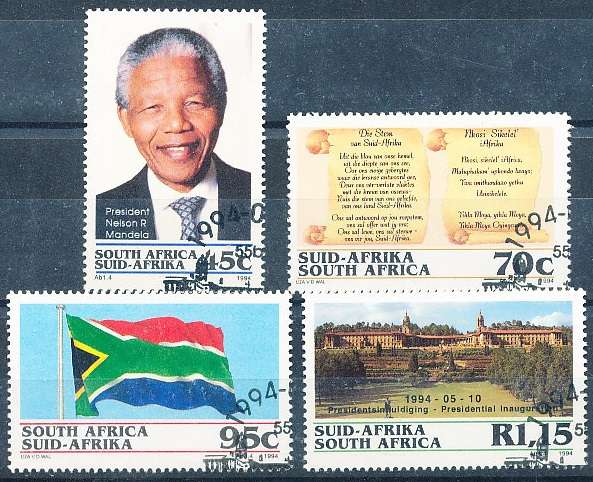 RSA   -  1994  -  Inauguration of President Nelson Mandela SET  - FINE  CTO  USED