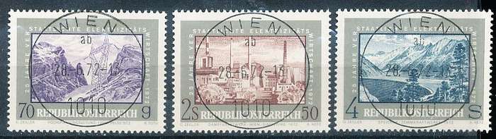 AUSTRIA  1972 -   Nationalized Electricity  SET   -   FINE  USED