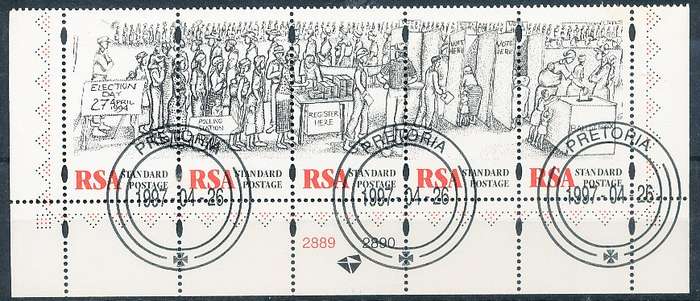RSA  - 1997  -    Democratic Elections  SET    - FINE  CTO USED