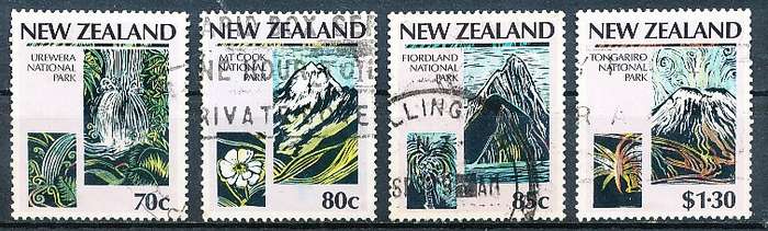 NEW ZEALAND   - 1987   National Parks Movement  -     FINE USED