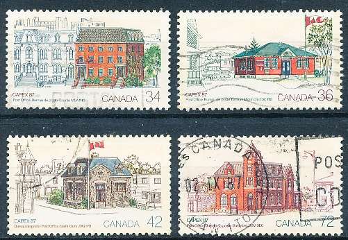 CANADA  1987  -  "Capex '87"  Stamp Exhibition   FULL  SET -  FINE  USED