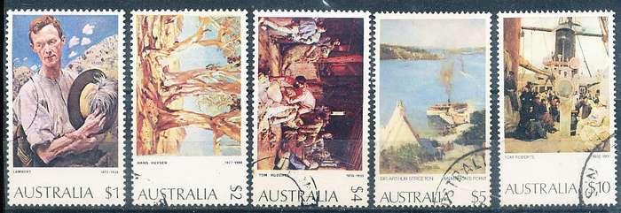 AUSTRALIA  1974 -    Paintings  FULL  SET  -   FINE USED