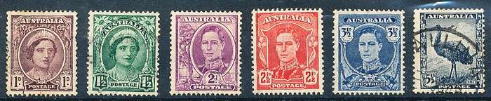 AUSTRALIA  1942 -    Definitives  SET   - FINE USED