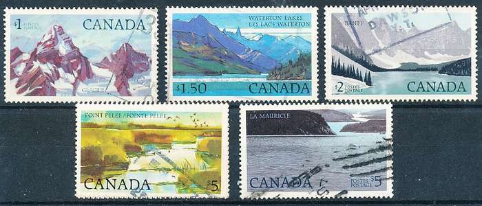 CANADA  1977/82  -  DEFINITIVES  TOP VALUES   -  FINE   USED