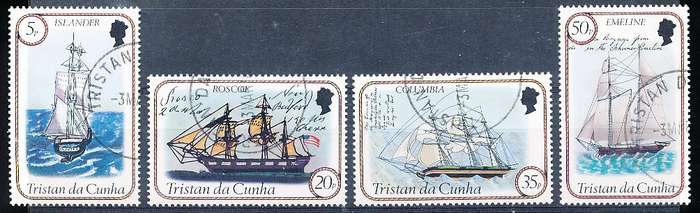 TRISTAN da CUNHA  - 1983  Ships    SET  -  FINE  USED