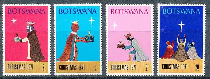 BOTSWANA  1971  -  Christmas   SET     -  FINE   MINT