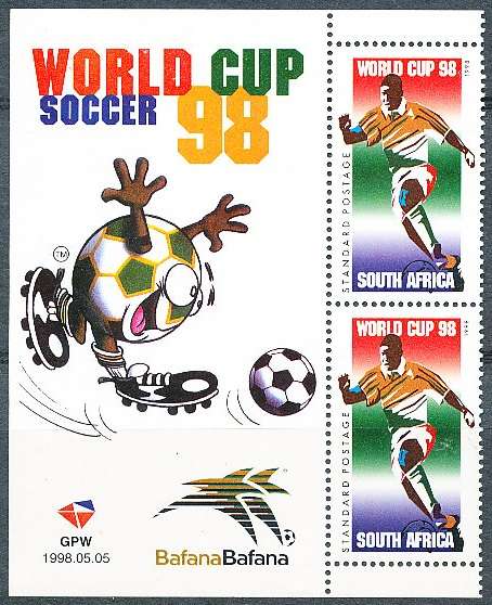 RSA -  1998  -   Football World Cup - France   - FINE   MINT