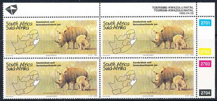 RSA   -  1995  - Tourism  C / BLOCK  - FINE  MINT