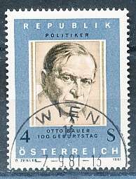 AUSTRIA  1981 -    Anniversary of Otto Bauer    -   FINE  USED