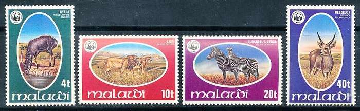 MALAWI  1978 -     Malawi ENDANGERED SPECIES  FULL SET   -  FINE  MINT