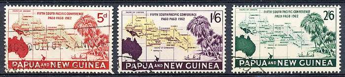 PAPUA NEW GUINEA 1962  -  Conference, Pago Pago  FULL  SET    -  FINE USED