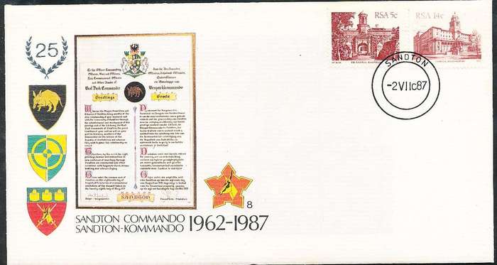 RSA   -  SA  ARMY   COVER   no 8   -   FINE ITEM