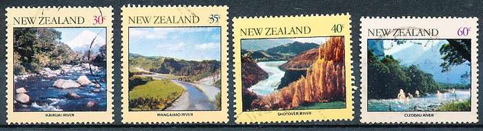 NEW ZEALAND   - 1981    River Scenes  -   FINE USED