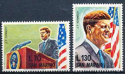 SAN MARINO  1964  -   John F. Kennedy  FULL SET     - FINE  MINT