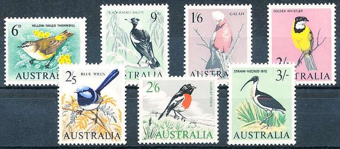 AUSTRALIA  1964 -  Birds  SET  -  MINT