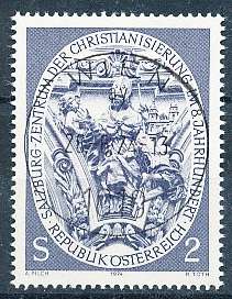 AUSTRIA  1974 -   Christianization in the 8th century -   FINE  USED
