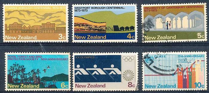 NEW ZEALAND   - 1973   Commemorations   SET  -    FINE USED