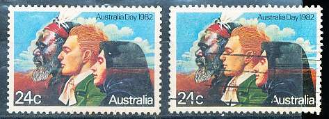 AUSTRALIA  1982 -  Australia Day  -  FINE   MINT and  USED