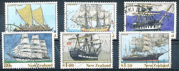 NEW ZEALAND   - 1990    New Zealand Heritage - The Ships  SET -     FINE USED