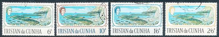 TRISTAN da CUNHA  - 1967     Calshot Harbor  SET  -    FINE  USED