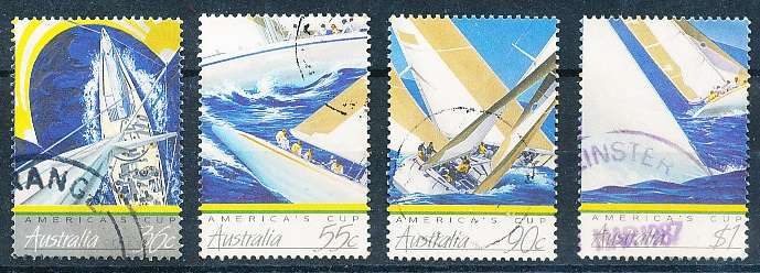 AUSTRALIA  1987 -   America`s Cup  SET  -   FINE  USED
