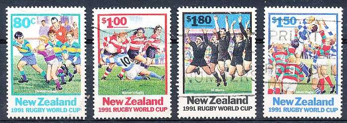 NEW ZEALAND   - 1991   Rugby World Cup    -     FINE USED