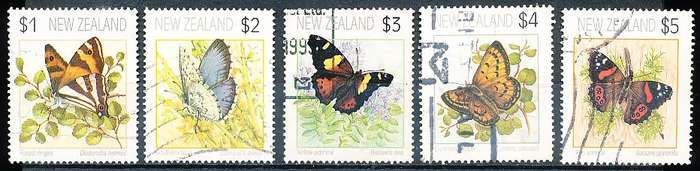NEW ZEALAND   - 1991   Butterflies   -     FINE USED
