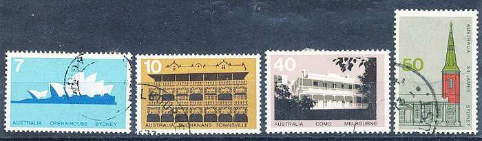 AUSTRALIA  1973 -    Architecture  SET   -    FINE USED