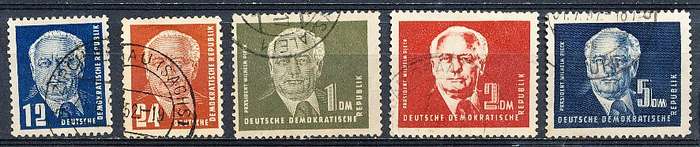 GERMANY  DDR   1950  - President Wilhelm Pieck  FULL SET     -   FINE USED