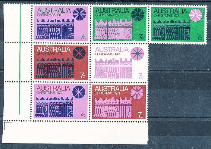AUSTRALIA  1971 -   Christmas  SET   -  MINT
