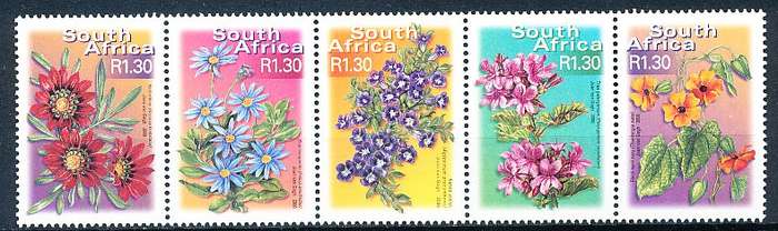RSA -  2001 -  R1.30   Flora   SET -   FINE  MINT