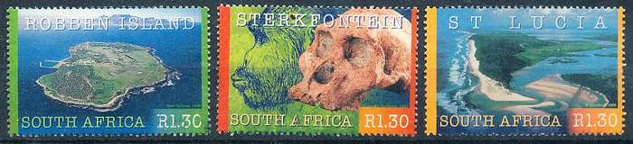 RSA -  2000  -   World Heritage Sites     - FINE  POSTALLY  USED