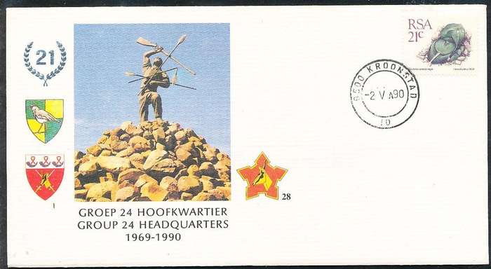 RSA   -  SA  ARMY   COVER   no 28  -   FINE ITEM