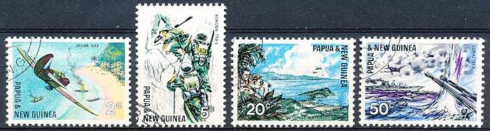 PAPUA NEW GUINEA 1967  -     Pacific War   FULL  SET    -  FINE  USED