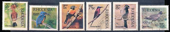 RHODESIA   - 1971  Native Birds  COMPLETE   SET  -   FINE USED