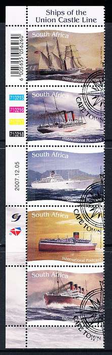 RSA  - 2007 -   Ships of the Union Castle Line  CONTROL  - FINE CTO USED