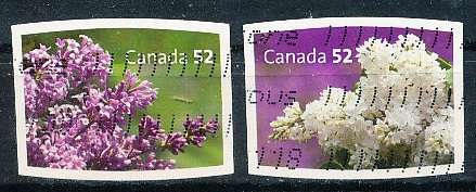 CANADA  2007  -  Flowers - Lilacs - Self-Adhesive   SET -  FINE  USED