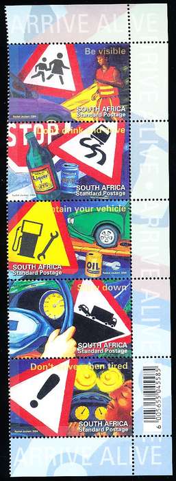 RSA -  2004  -  Road Safety Campaign  SET  - FINE  MINT