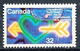 CANADA  1985  -    International Youth Year  -  FINE  MINT